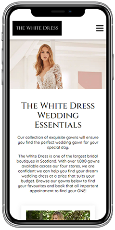 About Mobile Mocks - The White Dress